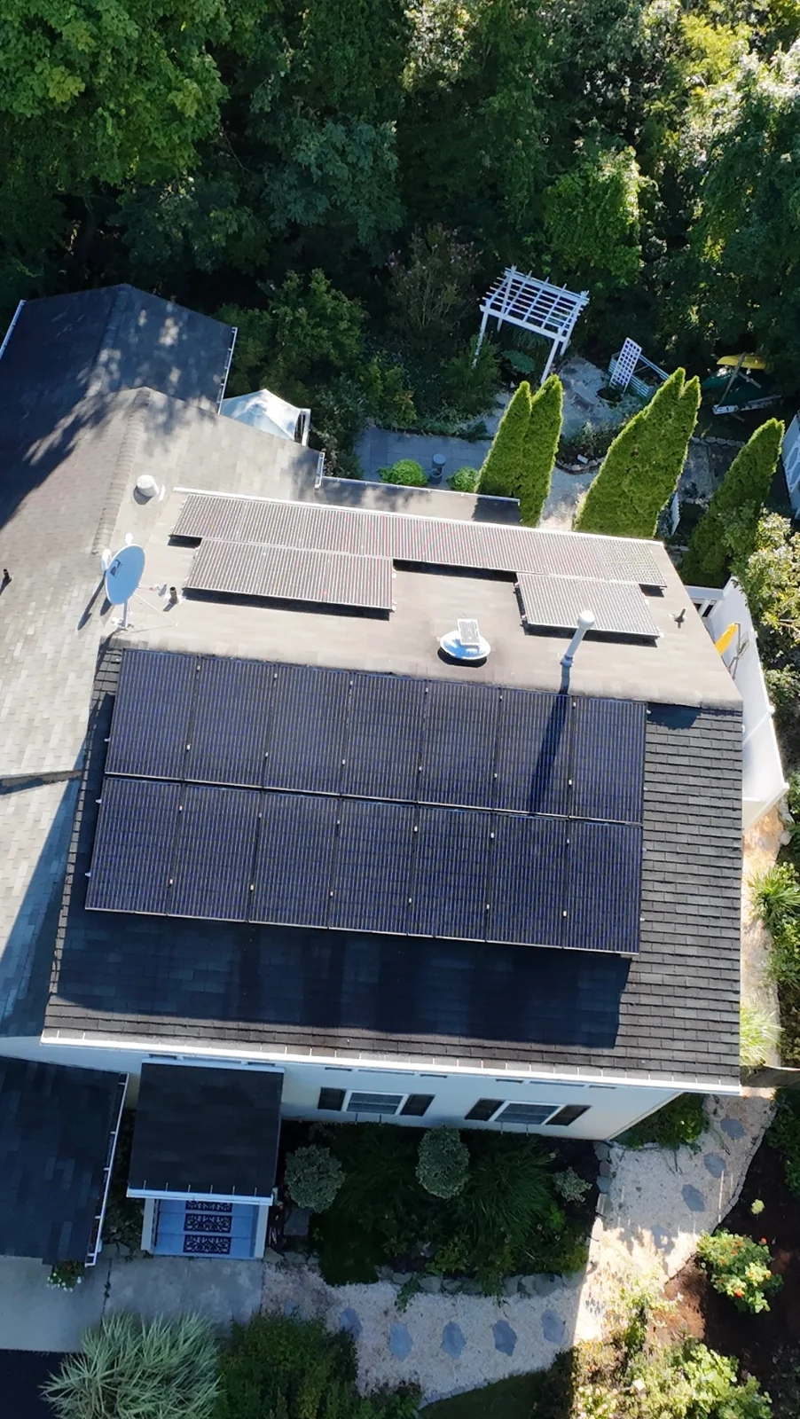 27-panel solar array in Cape May before removal for roof replacement